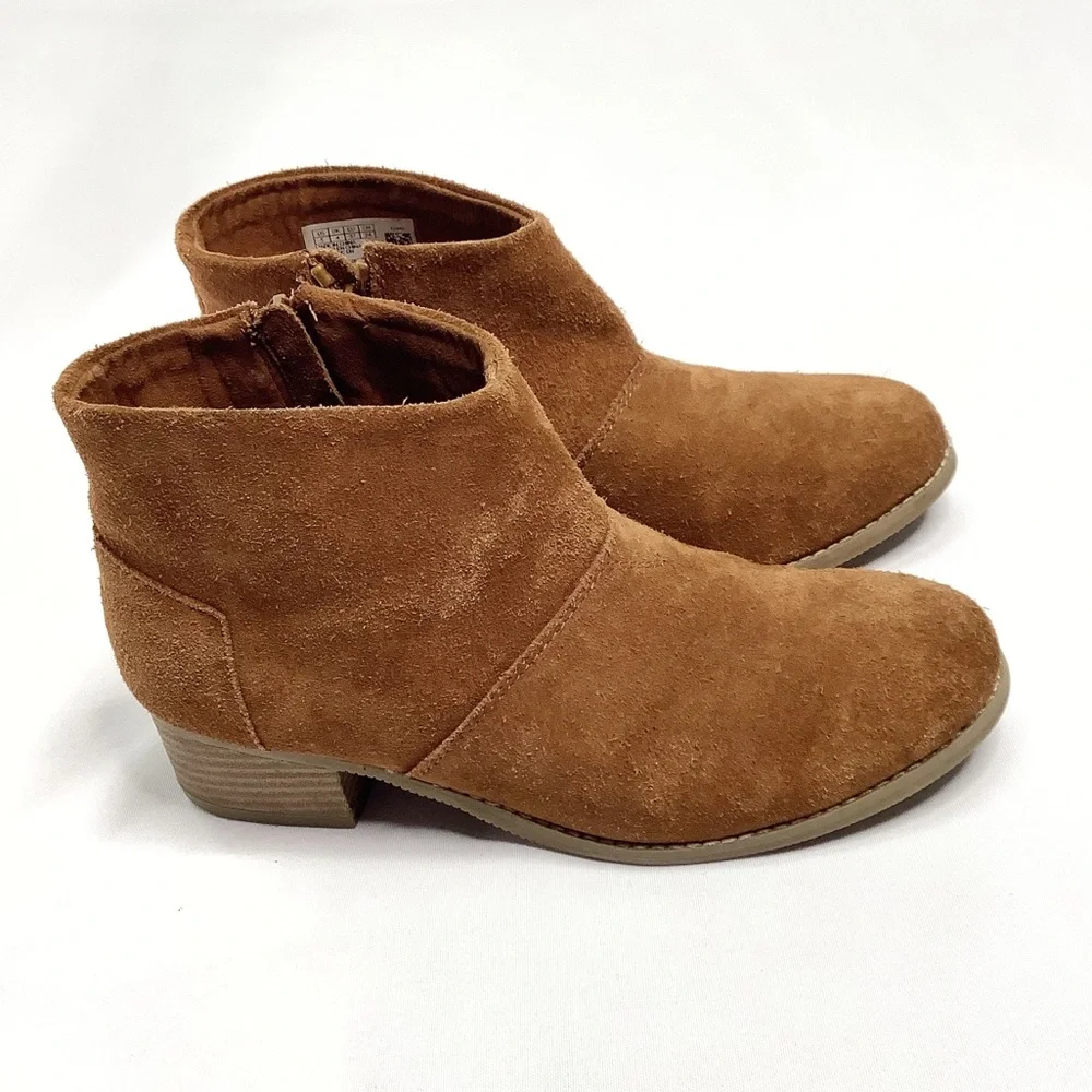 Toms Suede Ankle Booties Size 5